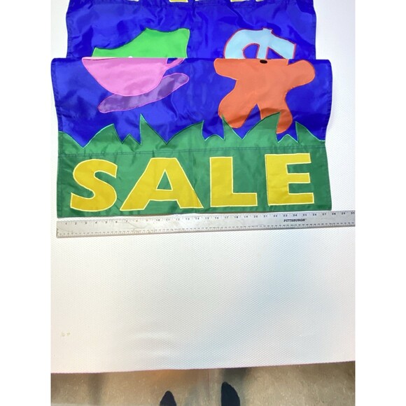 Large Yard Sale Outdoor Garden Flag Colorful Attention Grabbing Two-sided Green - Picture 5 of 7